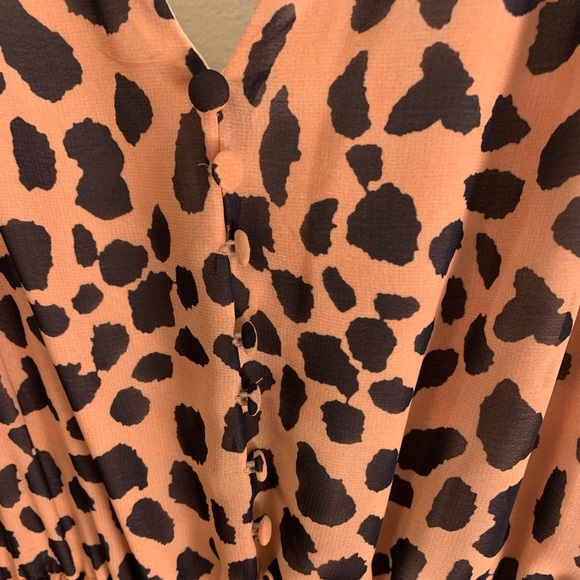 Blush leopard tiered maxi dress - Picture 2 of 7